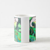 Mug Arum Lily aquarelle peinture originale (Centre)