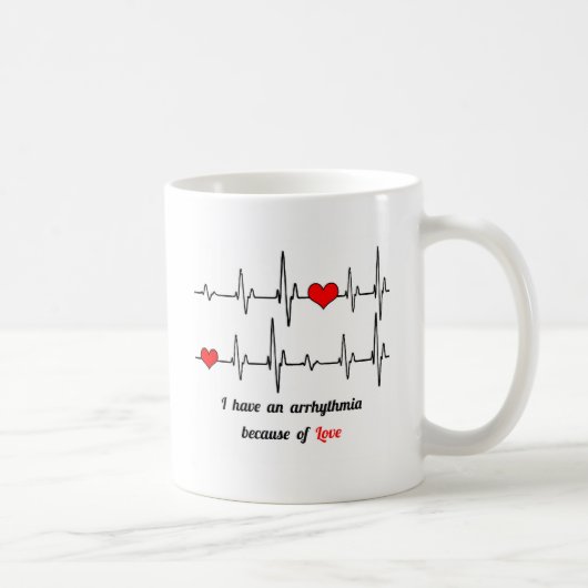 Mug Arythmie de battements de coeur (Droite)
