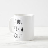 Mug As-Tu Mis Un Billet ? - Support technique amusant (Devant gauche)
