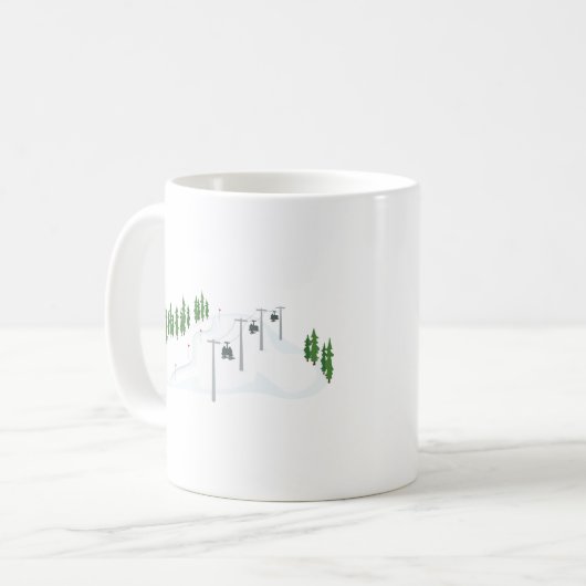 Mug Ascenseur de ski (Devant gauche)