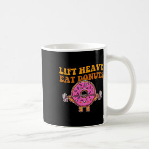 Mug Ascenseur Lourd Manger Donuts Drôle Amateur De Gym
