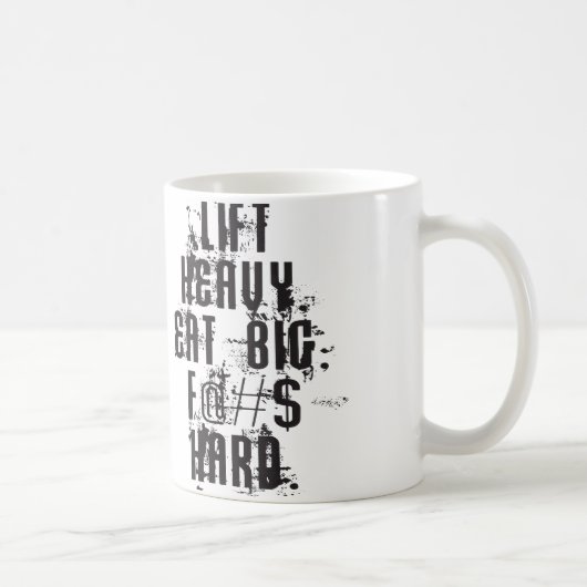 Mug Ascenseur Lourd, Manger Gros (Droite)