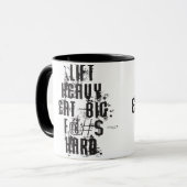 Mug Ascenseur Lourd, Manger Gros (Devant gauche)