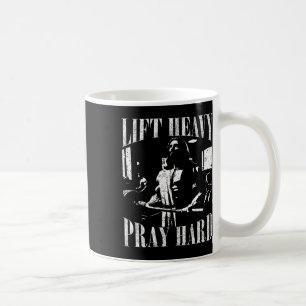 Mug Ascenseur Lourd Priez Dur Gym Jesus Christian Pour
