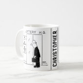 Mug Ascenseur ou ascenseur dans une caricature du sièg (Devant gauche)