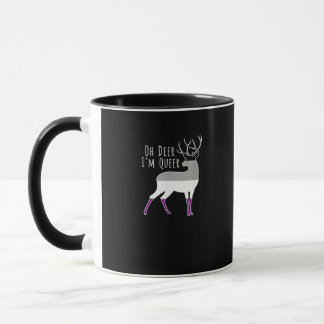 Mug Asexual Flag Oh Deer Queer Pride Funny LGBT Design