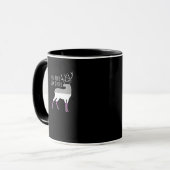 Mug Asexual Flag Oh Deer Queer Pride Funny LGBT Design (Devant gauche)