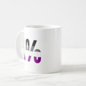 Mug Asexuality : 1% (Devant gauche)