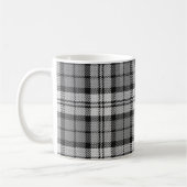 Mug Ash Grey Blackwatch Campbell Tartan Plaid (Gauche)
