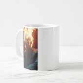 Mug Ashen au milieu des flammes - Art dramatique et fl (Devant gauche)