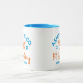 Mug Ashton & Co. K9 Académie 11 oz. 2c. Logo Bleu Clai (Centre)