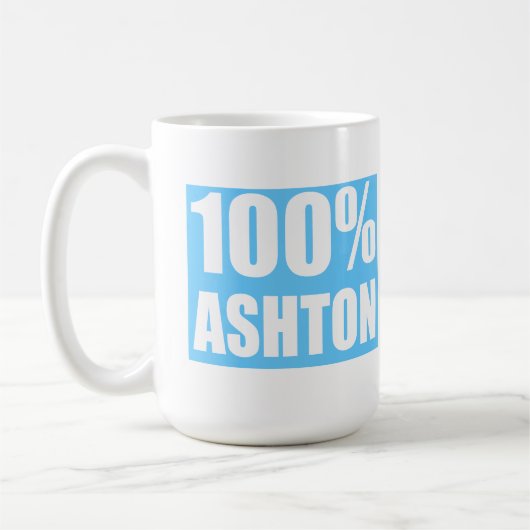 Mug Ashton nom 100 pour cent (Gauche)