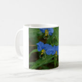 Mug Asiatique Dayflower Bleu Fleur sauvage Vêtements e (Devant gauche)