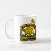Mug Ask Me About Brontosaurus | Hot Chocolate | (Gauche)