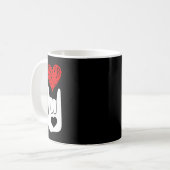 Mug ASL American Sign Language Love Main Sign ASL Squa (Devant gauche)