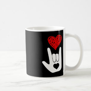 Mug ASL American Sign Language Love Main Sign ASL Squa