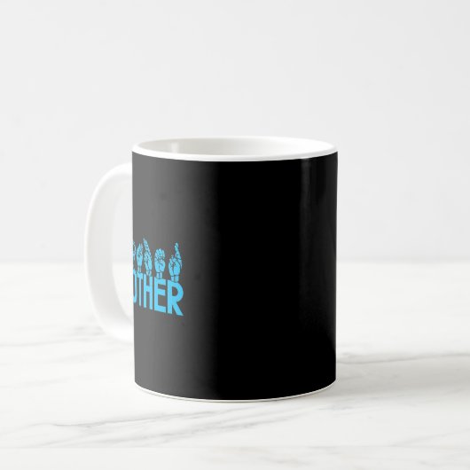 Mug ASL Brother American Sign Language Sensibilisation (Devant gauche)