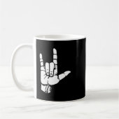 Mug Asl I Love You Gift American Sign Language Tee Pre (Gauche)