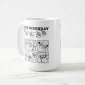 Mug ASL ILY Obsession - Joyeux Anniversaire ! (Devant gauche)
