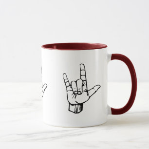 Mug ASL je t'aime