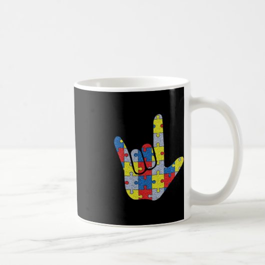 Mug ASL Love Langue des Signes Prise en charge de la S (Droite)