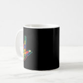 Mug ASL Love Langue Signale Sensibilisation sur l'auti (Devant gauche)