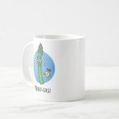 Mug Aspara-gaz amusant Asparagus Veggie Pun (Devant gauche)