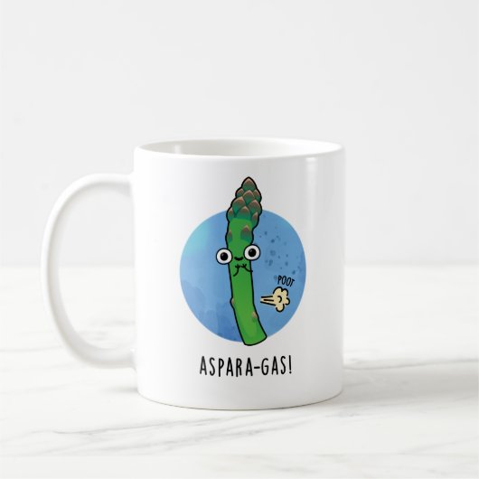 Mug Aspara-gaz amusant Asparagus Veggie Pun (Gauche)