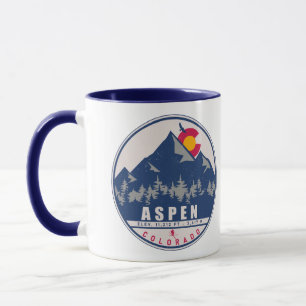 Mug Aspen Colorado Retro Sunset Souvenirs 80s