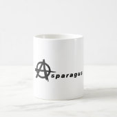 Mug Asperges avec symbole d'anarchie (Centre)
