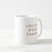 Mug Aspiration amusante Minimaliste moderne plaque sig (Devant droit)