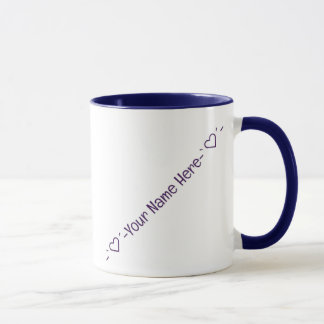 Mug Assaisonnez Tout Avec Amour Violet, Personnalisé