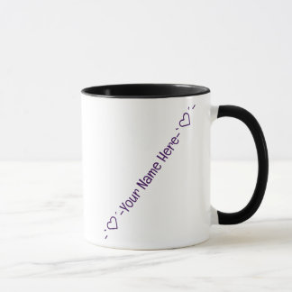 Mug Assaisonnez Tout Avec Amour Violet, Personnalisé