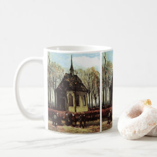 Mug Assemblée à l'église, Nuenen par Vincent van Gogh