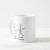 Mug Assemblée drôle de guitare de Stickman (Devant gauche)