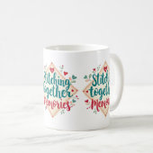 Mug Assembler les souvenirs - Art de broderie (Devant droit)
