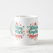 Mug Assembler les souvenirs - Art de broderie (Devant gauche)
