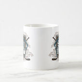 Mug Assermenté pour défendre (défenseur d'hockey) (Centre)