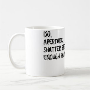 Mug Assez Dit Vitesse D'obturation À Ouverture Iso Fem