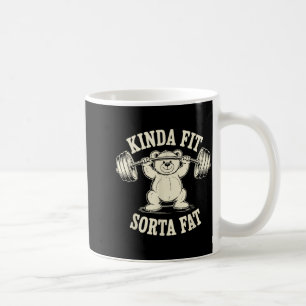 Mug Assez en forme plutôt gras drôle gym mignon ours r