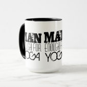 Mug ASSEZ HOMME POUR le Yoga-Texte (Devant gauche)