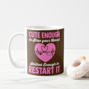 Mug Assez Mignonne Pour Arrêter Votre Coeur Assez Comp