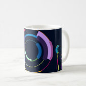 Mug Assiette vide cuillère fourchette (Devant droit)