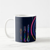 Mug Assiette vide cuillère fourchette (Gauche)