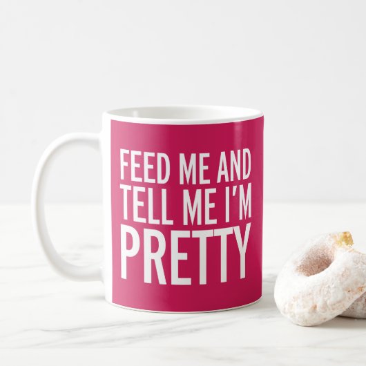 Mug Assimilez-moi un devis amusant (Avec donut)