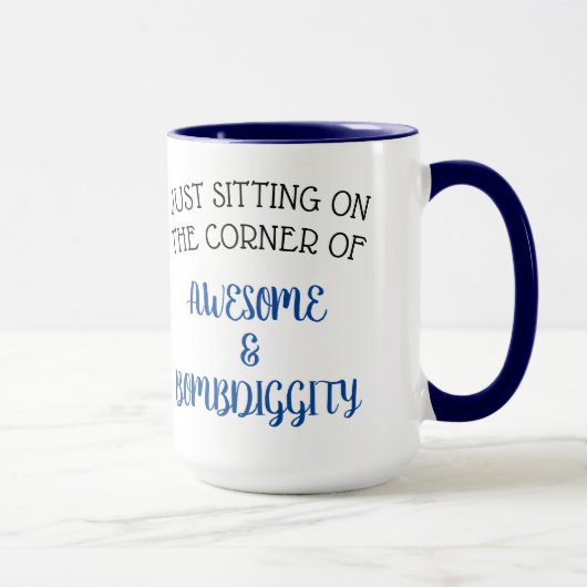 Mug Assis au coin de... (Droite)
