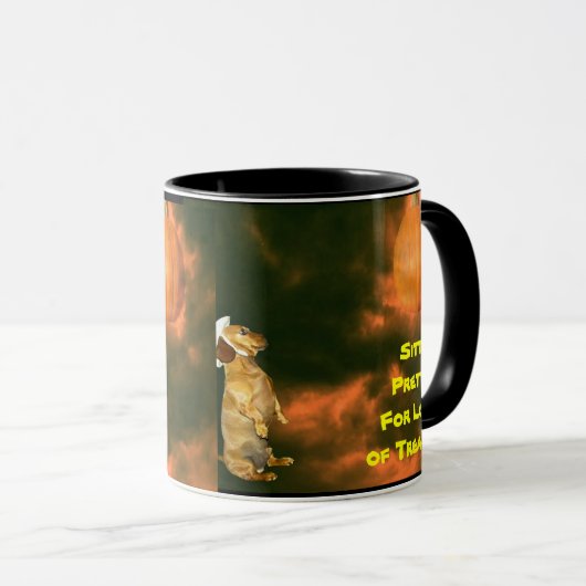 Mug Assis Joli pour beaucoup de soins (Devant droit)