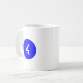 Mug Assis sur les toilettes (Devant gauche)