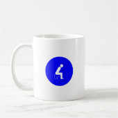 Mug Assis sur les toilettes (Gauche)