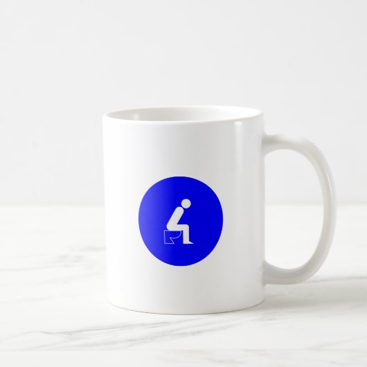 Mug Assis sur les toilettes (Droite)
